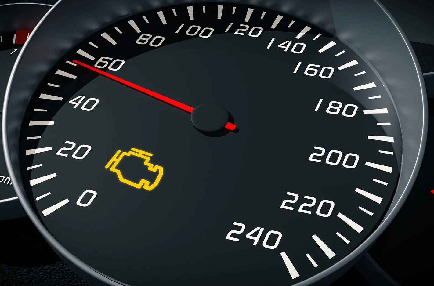 A speedometer of a car

Description automatically generated with medium confidence