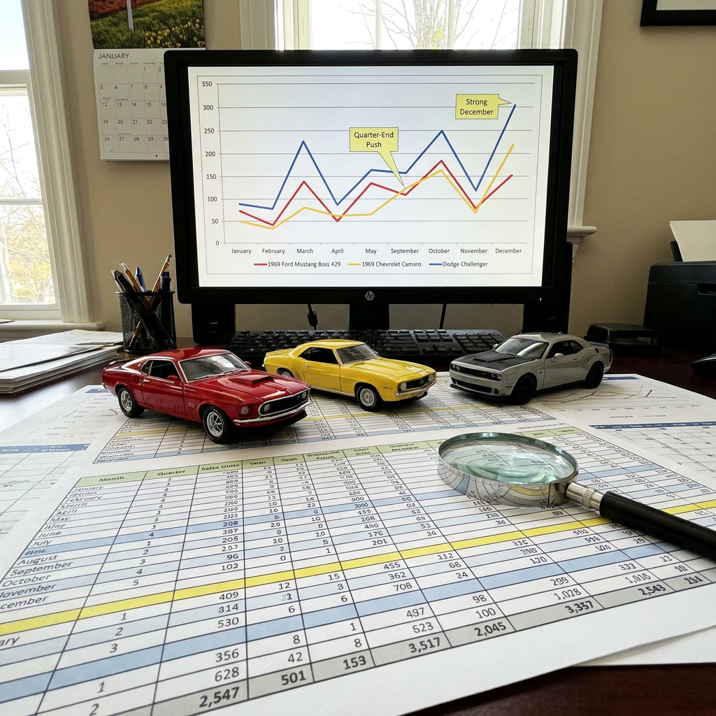 How to read a year-by-year comparison without getting fooled by details (12 months, quarters, small gaps)