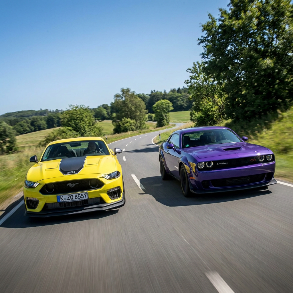 Size, weight, and the way they steer: what “Mustang vs Challenger length” changes on the road