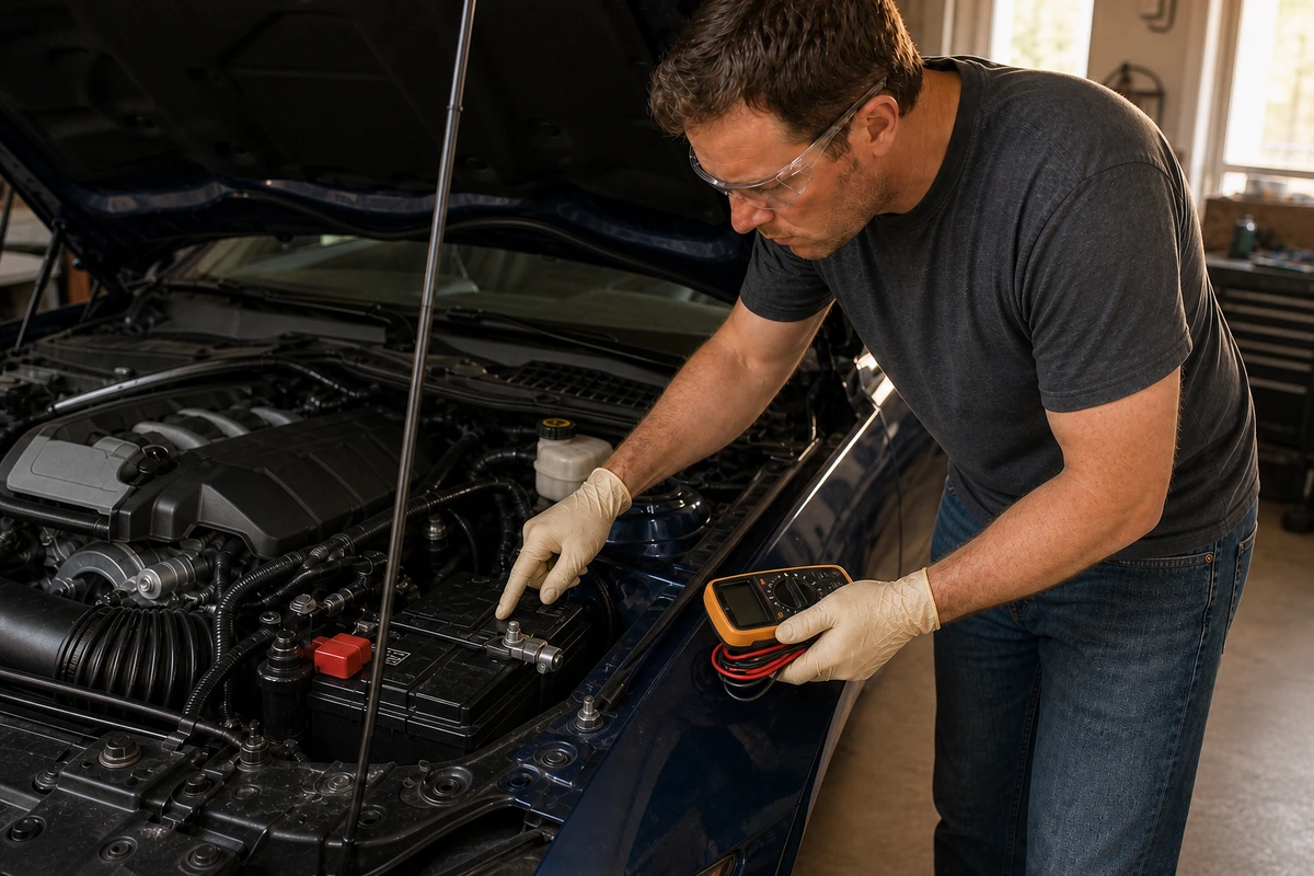 Wake the Battery Before the Car: A Mustang Check After Storage
