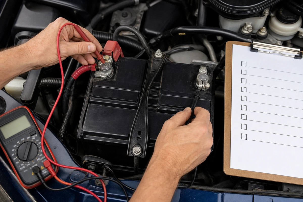 Wake the Battery Before the Car: A Mustang Check After Storage